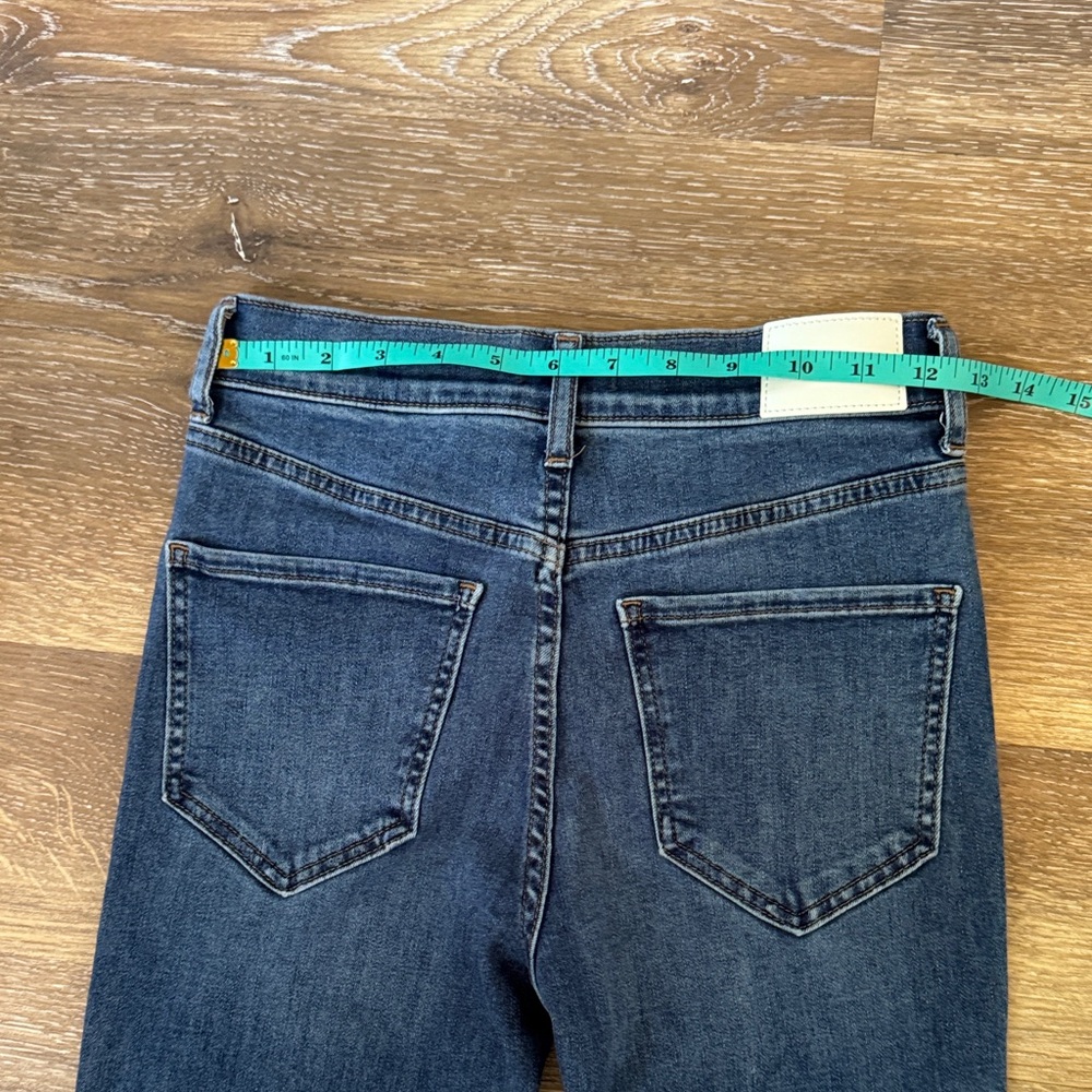 Express High rise flared Distressed Women's Jeans - Picture 6 of 7